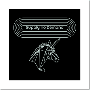 supply no demand - horse geomettric Posters and Art